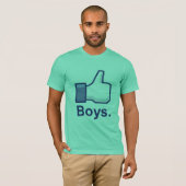 Net als jongens t-shirt (Voorkant volledig)