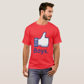 Net als jongens t-shirt (Voorkant volledig)