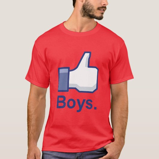 Net als jongens t-shirt (Voorkant)