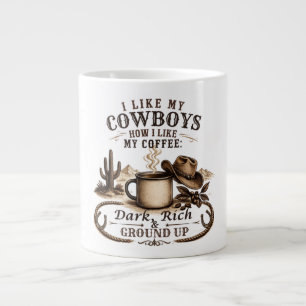 Net als mijn cowboys mijn koffie extra grote beker