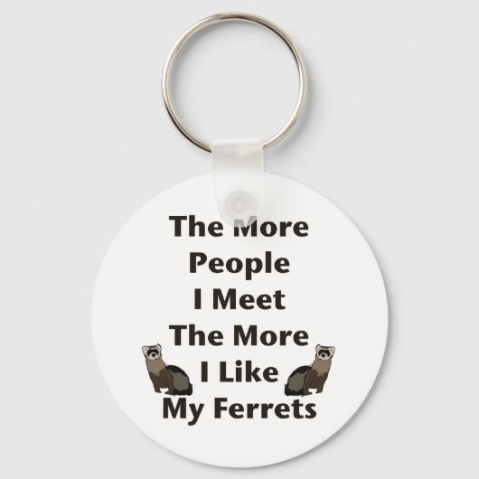 Net als mijn fretten sleutelhanger (Voorkant)