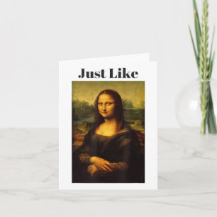 Net als Mona Lisa _1 Kaart