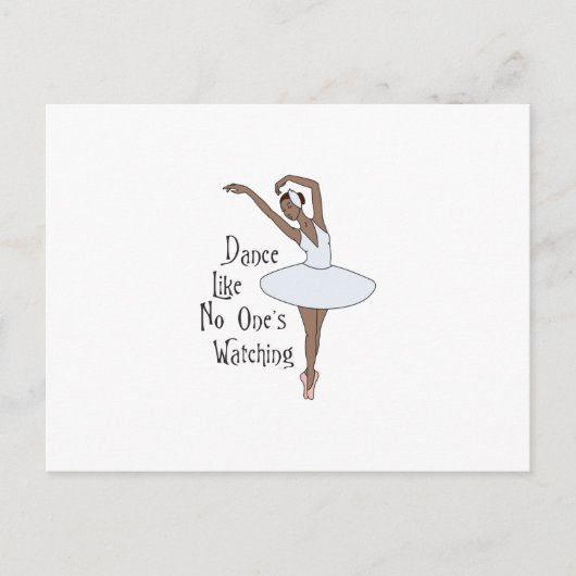 Net als niemand die kijkt briefkaart (Voorkant)