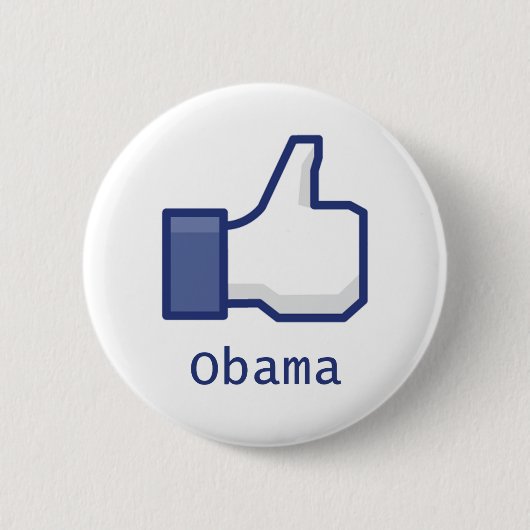 Net als Obama Ronde Button 5,7 Cm (Voorkant)