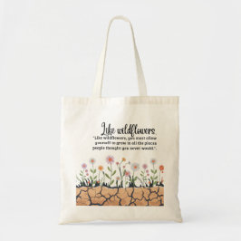 Net als wilde bloemen Canvas tas