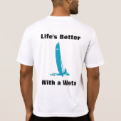 Net als zeiling. Alleen Weta. T-shirt (Achterkant)