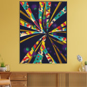 Net als zon canvas afdruk (Insitu (Woonkamer))