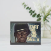 Net alsof niemand het kan ruiken. briefkaart (Staand voorkant)