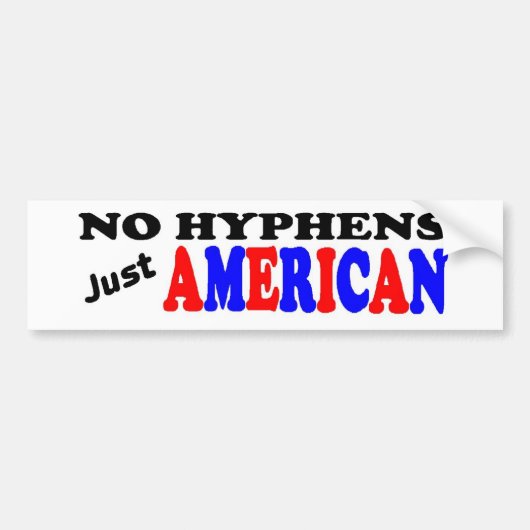 NET AMERIKAN BUMPERSTICKER (Voorkant)