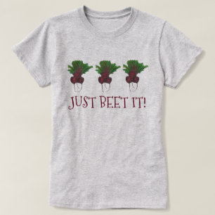 Net Beet (Beat) Het grappige rode Bunch Garden Veg T-shirt