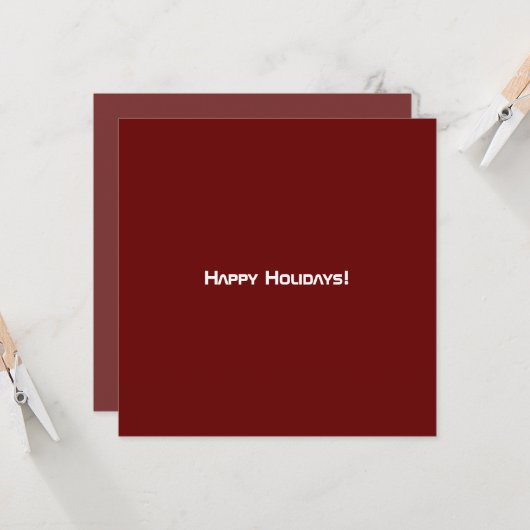 Net Bordeaux Modern QR-code Kaart (Voorkant / Achterkant in situ)