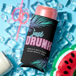 Net Drink Neon Blue & Pink Tropical Bach
