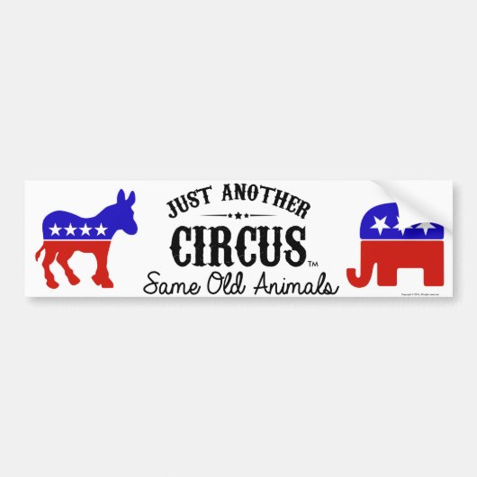 NET EEN ANDERE CIRCUS™-Bumpersticker 11x3" Bumpersticker (Voorkant)