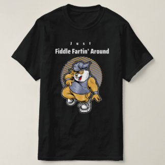 Net Fiddle Fartin rond T-shirt