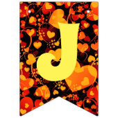 NET GEMAAKT - ontwerp van het patroon van de hartl Vlaggetjes (Derde vlag)