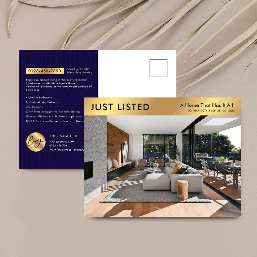 Net genoteerd eigendom marine en goud vastgoed mar briefkaart