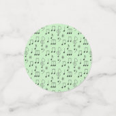 Net genoteerd groen confetti (Kleine voorkant)