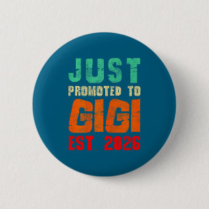 Net gepromoveerd tot gigi est 2026 vintage oma 26 ronde button 5,7 cm