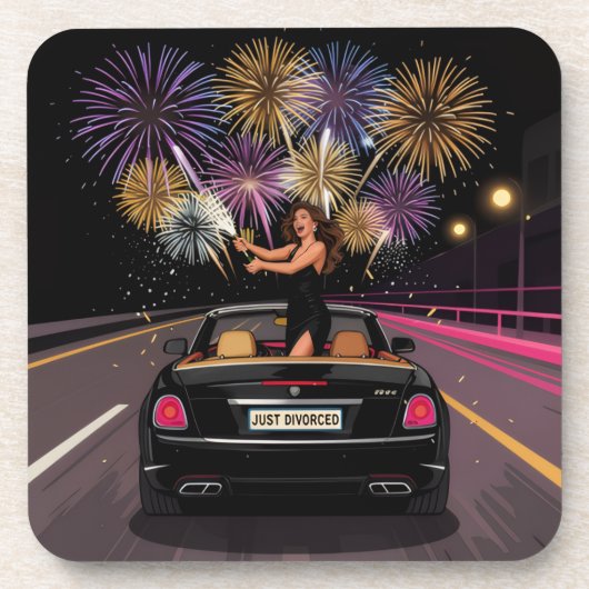 Net Gescheiden Feestviering Onderzetter (Voorkant)