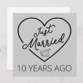 Net getrouwd 10 jaar geleden III Kaart (Voorkant / Achterkant)