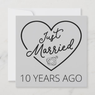 Net getrouwd, 10 jaar geleden III Kaart