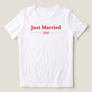 Net Getrouwd 2026 Bruid Honeymoon Outfit Nieuwgetr Tri-Blend Shirt