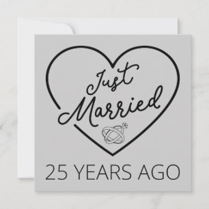 Net getrouwd, 25 jaar geleden III Kaart
