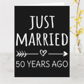 Net getrouwd 50 jaar geleden I Kaart (Gele Bloem)