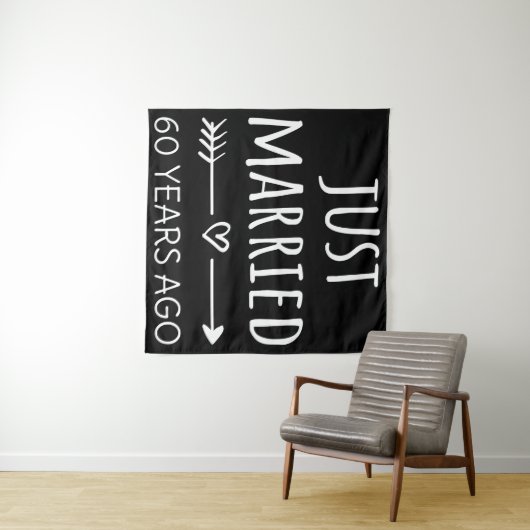 Net getrouwd, 60 jaar geleden I Wandkleed (In Situ (horizontaal))