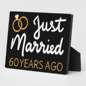 Net getrouwd 60 jaar geleden IV Fotoplaat (Zijkant)