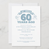 Net getrouwd 60e bruiloft Jubileum Kaart (Voorkant)