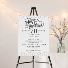 Net Getrouwd 70ste Huwelijksjubileum Welkomstbord