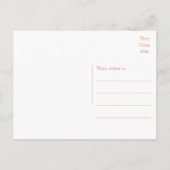 Net getrouwd Bloemen Roze Pioenen Bloem bruiloft Aankondigingskaart (Achterkant)