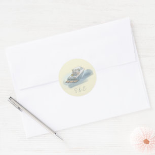 Net getrouwd Boat Beach bruiloft Sticker