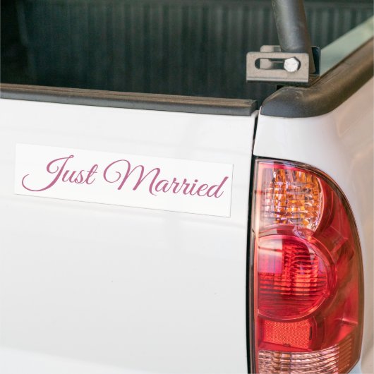 Net getrouwd bumper sticker (Op Truck)