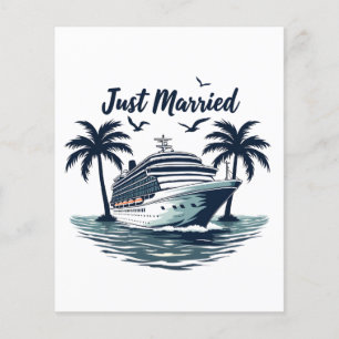 Net getrouwd Cruisen Zomer Bruiloft Echtgenoot Ech Flyer