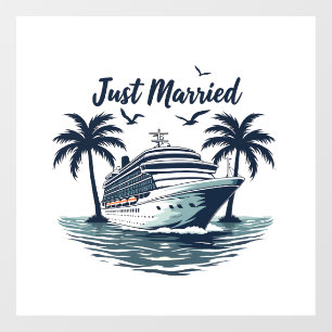 Net getrouwd Cruising Summer Wedding Echtgenote Raamsticker