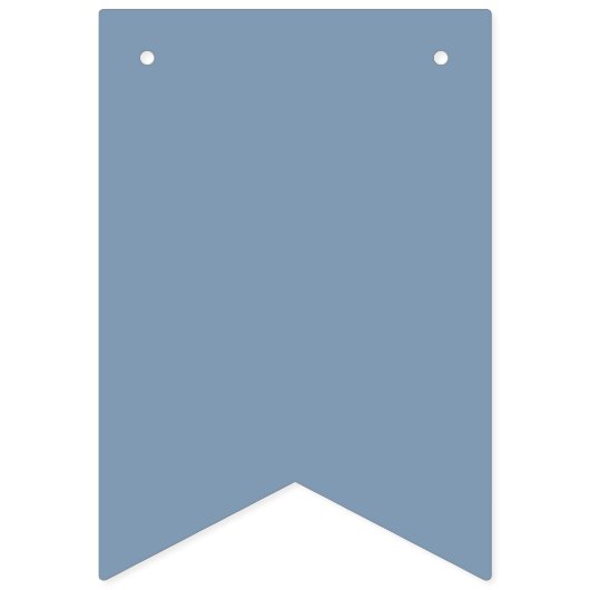 Net getrouwd Dusty Blue Pas getrouwd aankondiging Vlaggetjes (Eerste vlag)