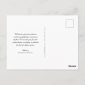 Net getrouwd Foto Moderne bruiloft aankondiging Briefkaart (Achterkant)