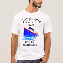 Net getrouwd grappig cruiseschip Nauti Graphic