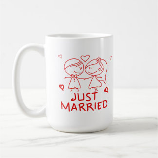 Net Getrouwd Jong Huwelijk Koppel Liefde Ontwerp Koffiemok