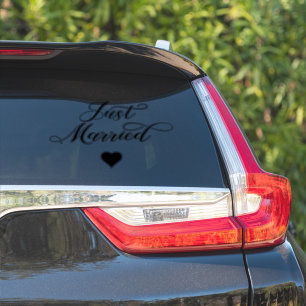 Net getrouwd kalligrafie stijl sticker