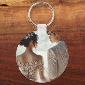 Net Getrouwd Koppel Sleutelhanger – Romantisch & S (Voorkant)