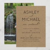 Net Getrouwd Kraft Foto Huwelijksfeest Uitnodiging (Voorkant / Achterkant)