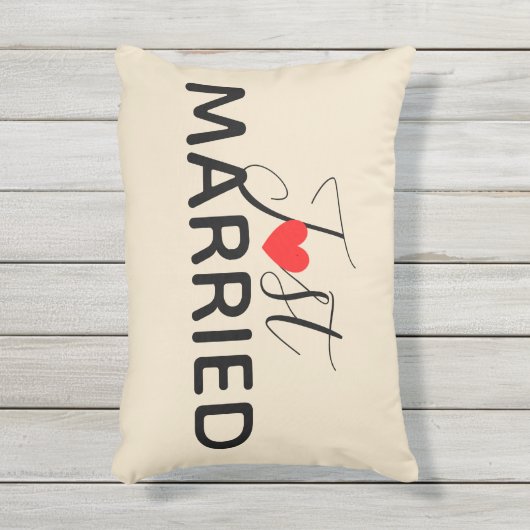 Net Getrouwd Kussen voor Buiten (Voorkant (verticaal))