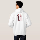 Net getrouwd Mannen hoodie (Achterkant volledig)