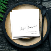 Net getrouwd met de hand-letters: elegante chique servet