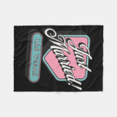 Net getrouwd met Las Vegas bruid bruidegom Fleece Deken (Voorkant (Horizontaal))