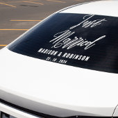 Net getrouwd Modern Script Limited Edition auto Raamsticker