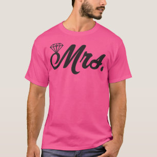 Net Getrouwd Mrs Echtgenote Bruid Verloving Honeym T-shirt